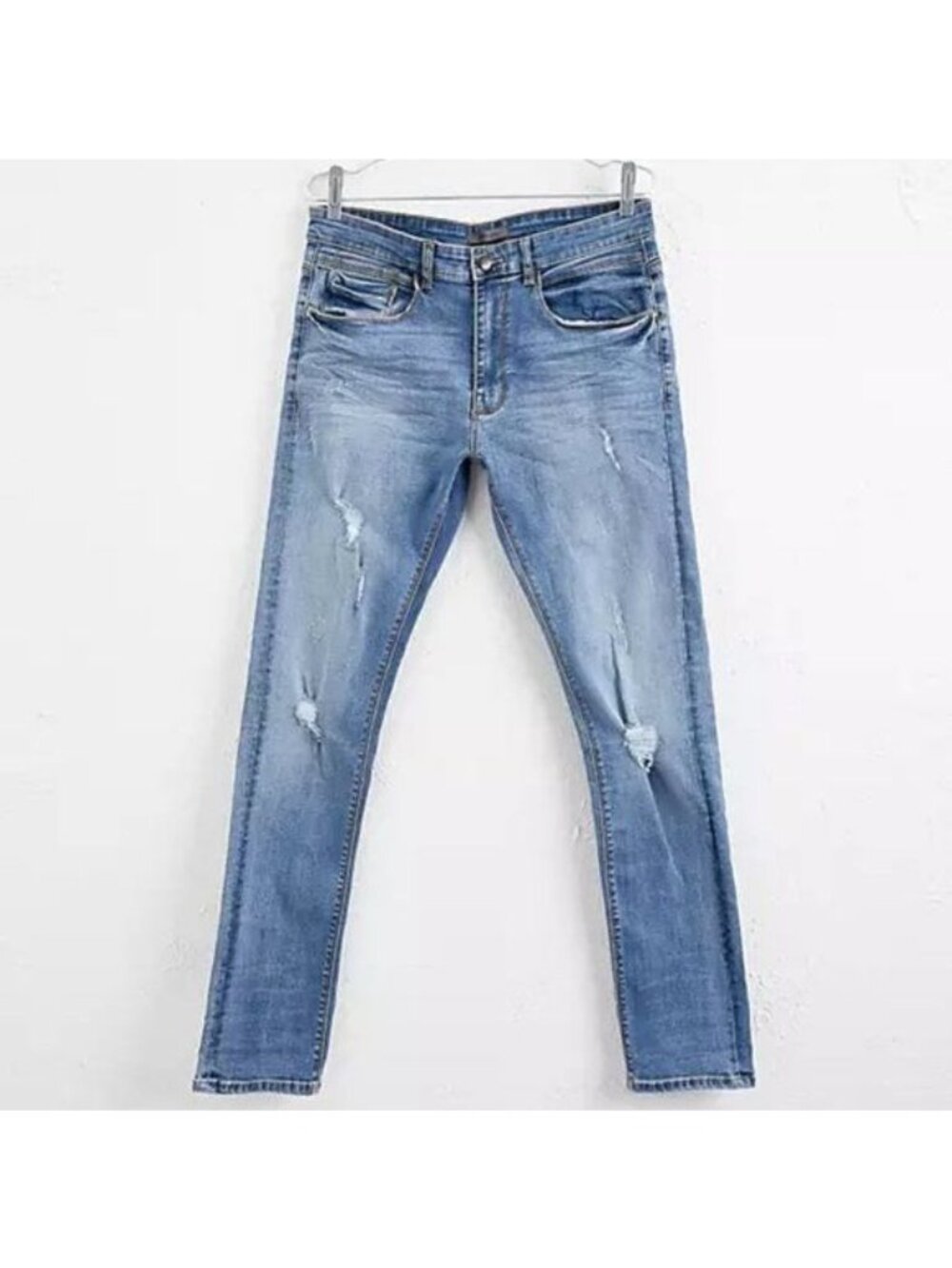 ASOS Jefferson Distressed Blue Ripped Jeans